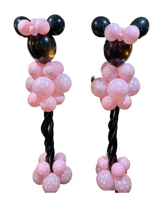 Minnie Mouse Balloon Stands (both)