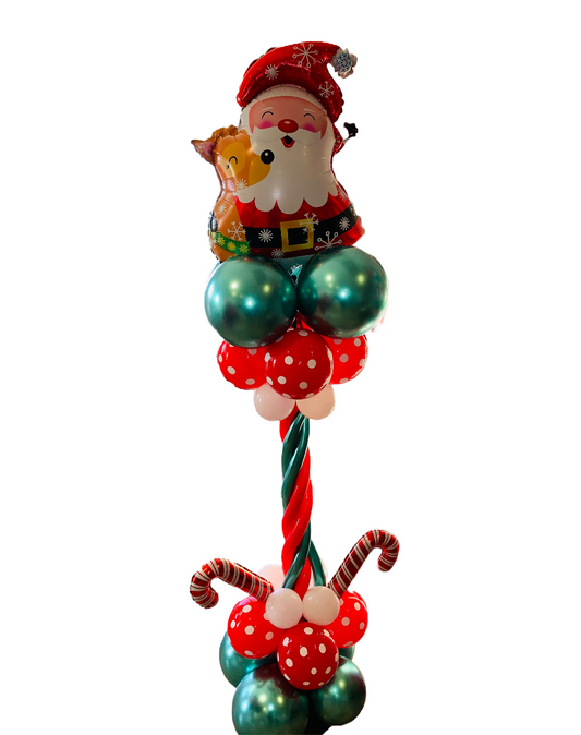 Santa Is Here Balloon Stand