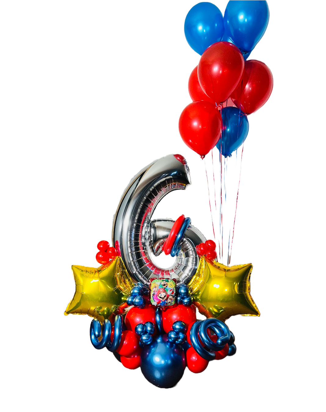 Super Mario Bros Balloon Bouquet Combo